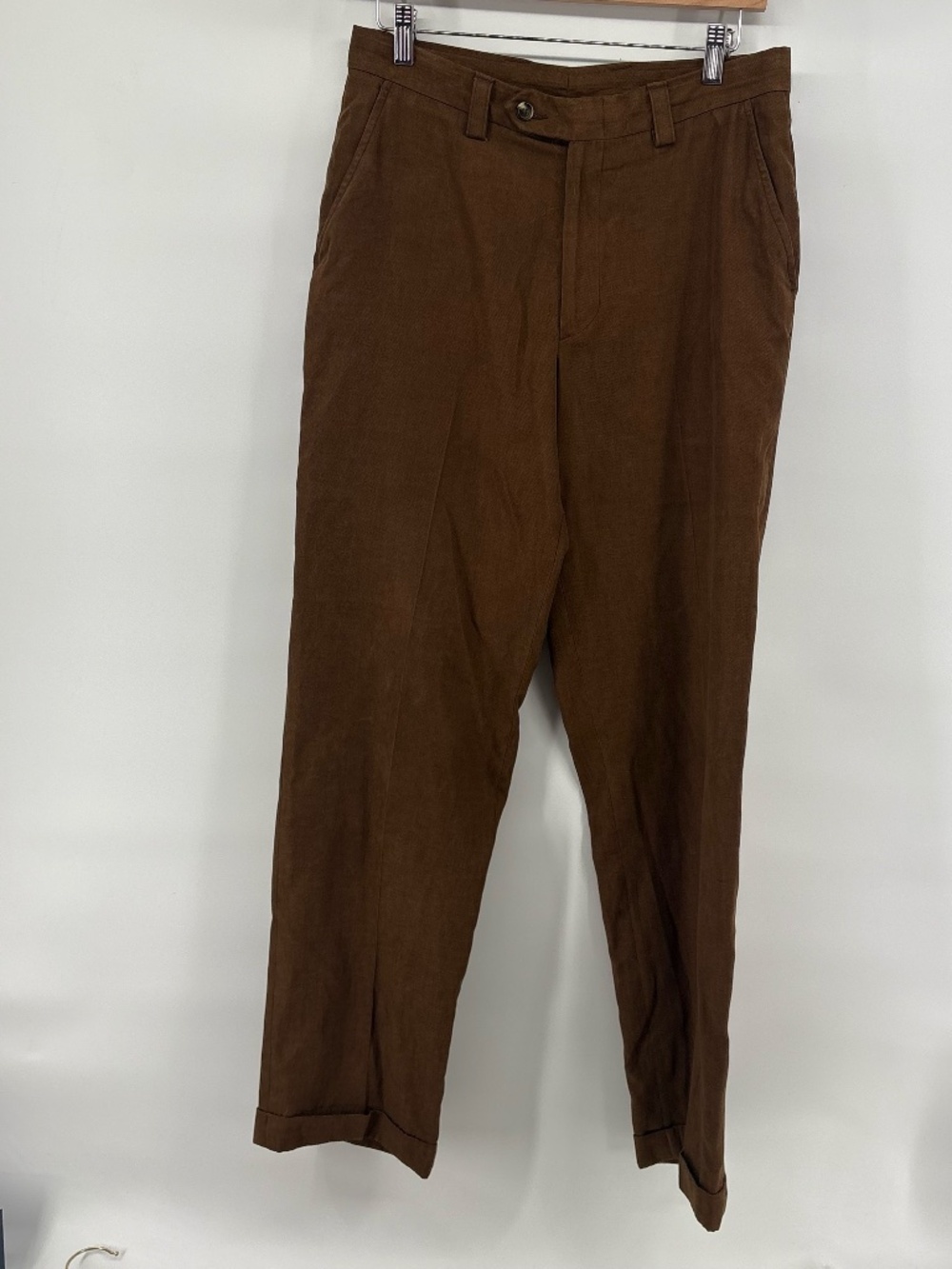 Berle mens medium brown business casual pants size 32 regular